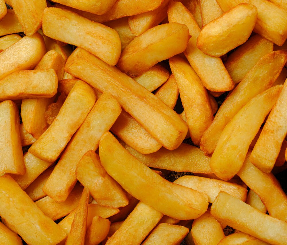 macro photograph of oven chips