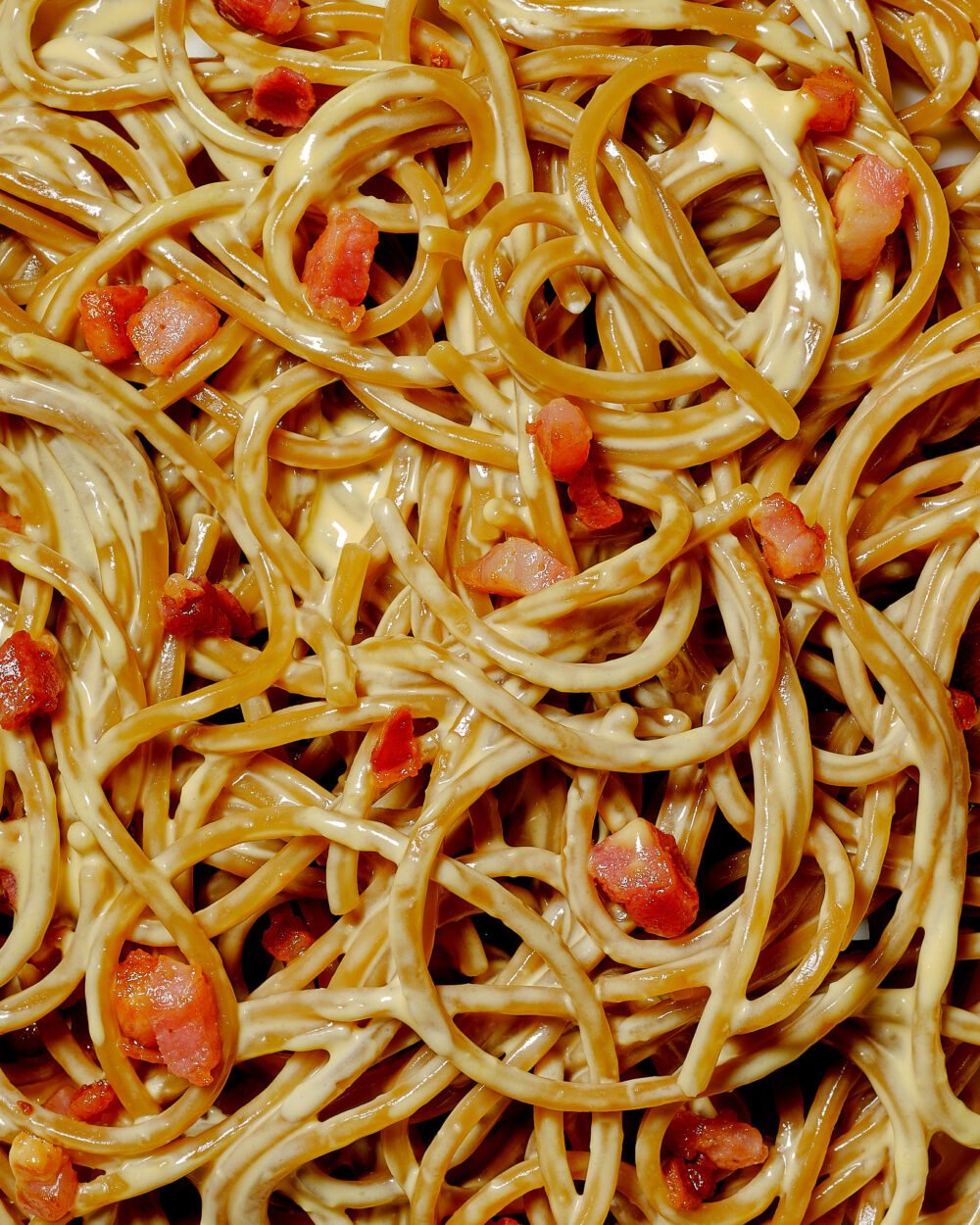 macro photograph of protein pasta